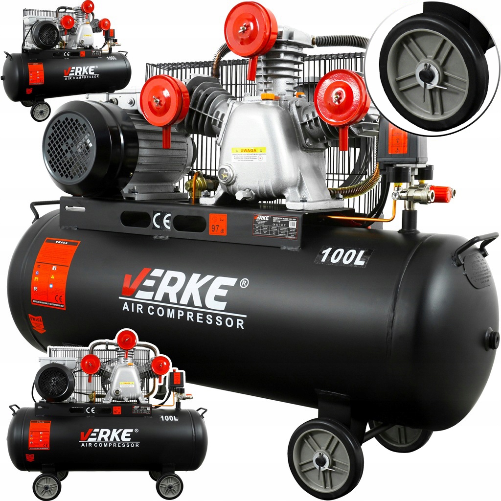 Verke V81118 olejový kompresor 100 l 8 bar
